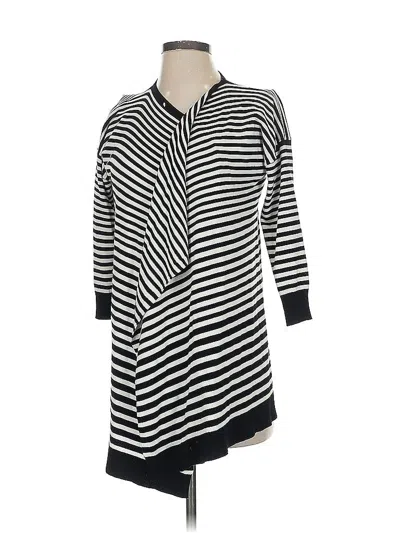 Pre-owned Cable & Gauge Cardigan Sweater In Black