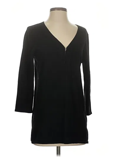 Pre-owned Cable & Gauge Cardigan Sweater In Black