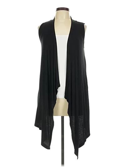 Pre-owned Cable & Gauge Cardigan Sweater In Black