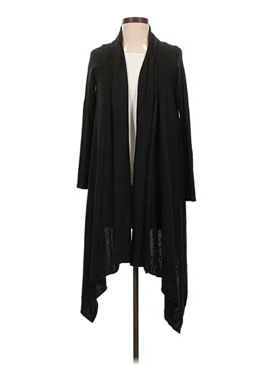 Pre-owned Cable & Gauge Cardigan Sweater In Black