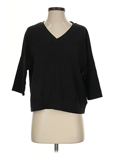 Pre-owned Cable & Gauge Cardigan Sweater In Black