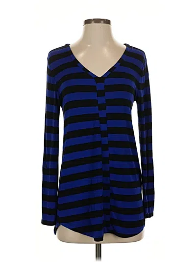 Pre-owned Cable & Gauge Cardigan Sweater In Blue