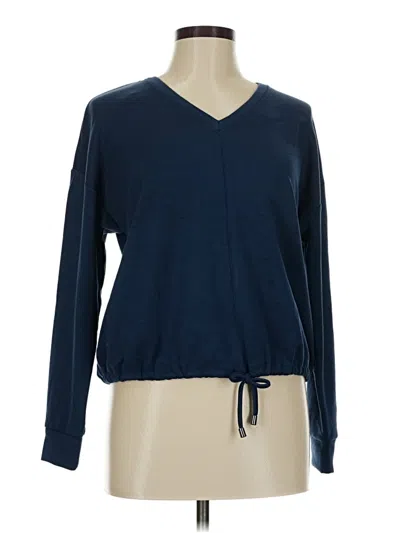 Pre-owned Cable & Gauge Cardigan Sweater In Blue