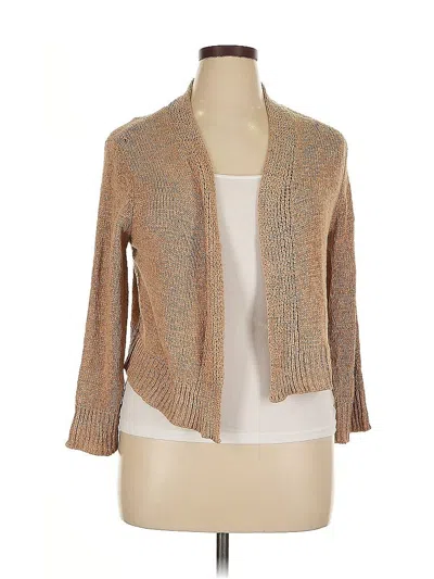 Pre-owned Cable & Gauge Cardigan Sweater In Brown