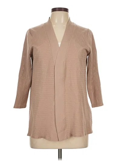 Pre-owned Cable & Gauge Cardigan Sweater In Brown