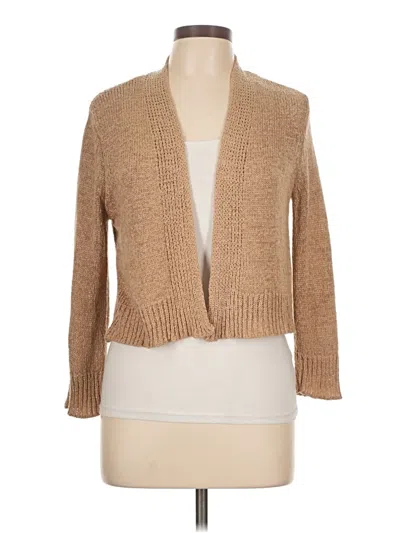 Pre-owned Cable & Gauge Cardigan Sweater In Brown