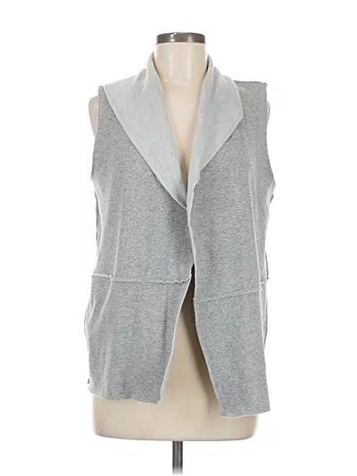 Pre-owned Cable & Gauge Cardigan Sweater In Gray