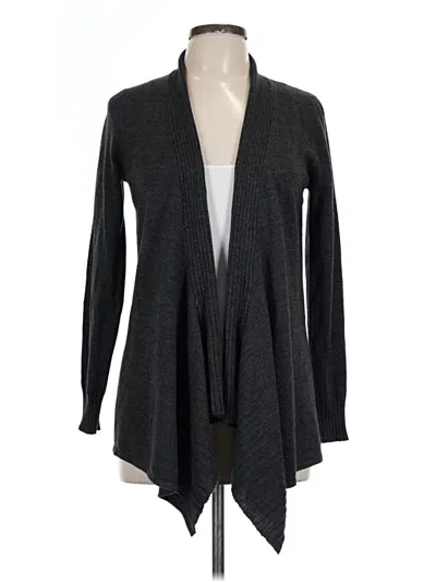 Pre-owned Cable & Gauge Cardigan Sweater In Gray