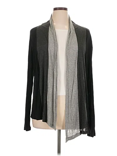 Pre-owned Cable & Gauge Cardigan Sweater In Gray
