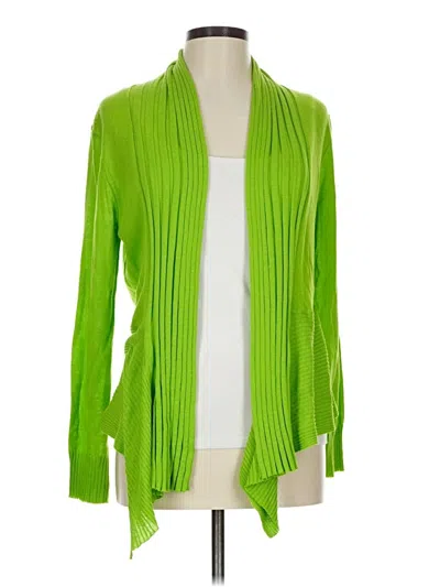 Pre-owned Cable & Gauge Cardigan Sweater In Green