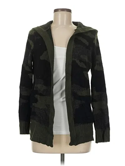 Pre-owned Cable & Gauge Cardigan Sweater In Green