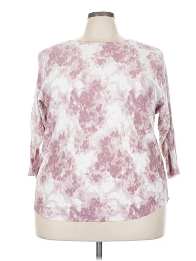 Pre-owned Cable & Gauge Cardigan Sweater In Pink