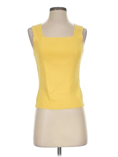 Pre-owned Cable & Gauge Cardigan Sweater In Yellow