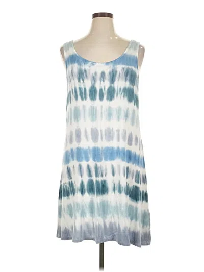 Pre-owned Cable & Gauge Casual Dress In Blue