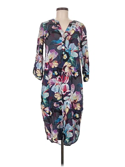 Pre-owned Cable & Gauge Casual Dress In Blue