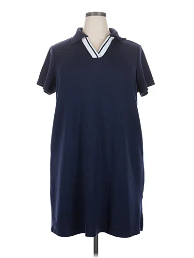 Pre-owned Cable & Gauge Casual Dress In Blue