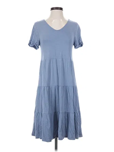 Pre-owned Cable & Gauge Casual Dress In Blue