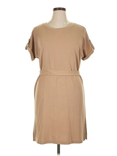 Pre-owned Cable & Gauge Casual Dress In Brown