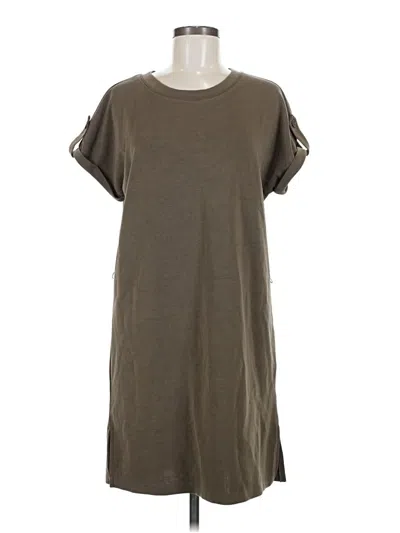 Pre-owned Cable & Gauge Casual Dress In Brown