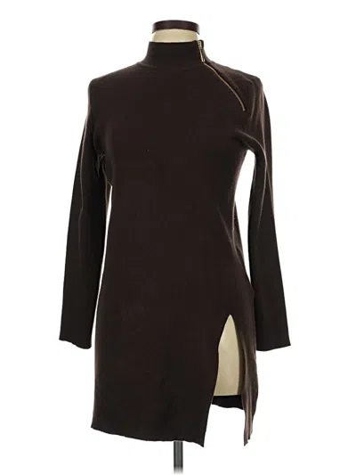 Pre-owned Cable & Gauge Casual Dress In Brown