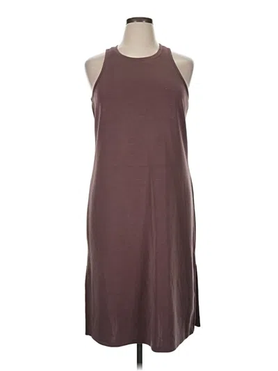 Pre-owned Cable & Gauge Casual Dress In Brown