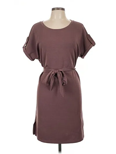 Pre-owned Cable & Gauge Casual Dress In Brown