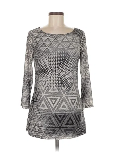 Pre-owned Cable & Gauge Casual Dress In Gray