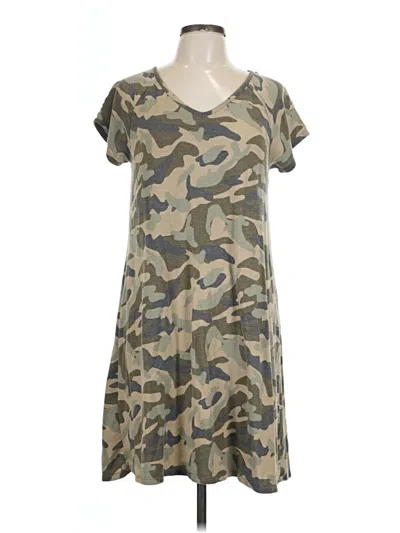 Pre-owned Cable & Gauge Casual Dress In Gray