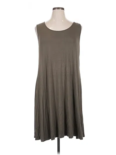 Pre-owned Cable & Gauge Casual Dress In Gray