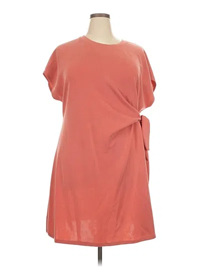 Pre-owned Cable & Gauge Casual Dress In Orange