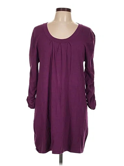 Pre-owned Cable & Gauge Casual Dress In Purple