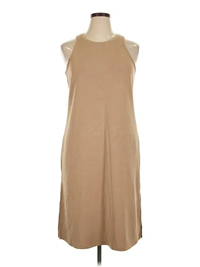 Pre-owned Cable & Gauge Casual Dress In Tan