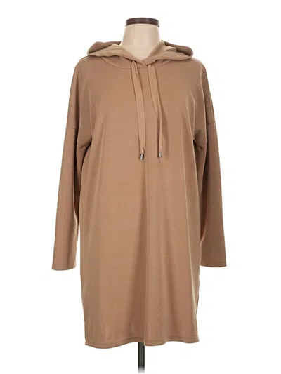 Pre-owned Cable & Gauge Casual Dress In Tan