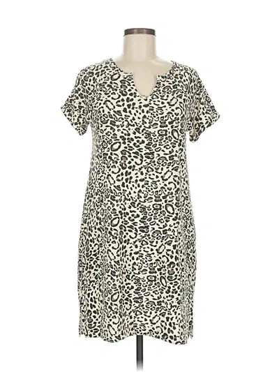 Pre-owned Cable & Gauge Casual Dress In White