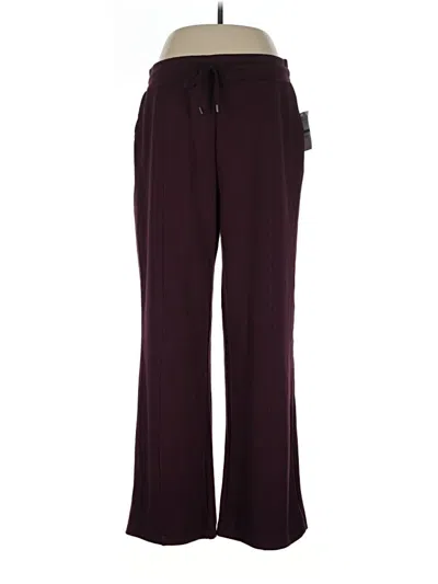 Pre-owned Cable & Gauge Casual Pants In Burgundy