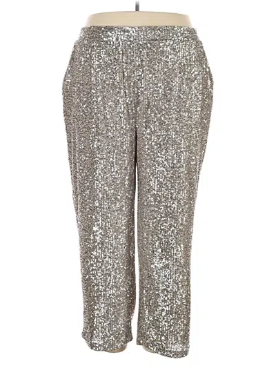 Pre-owned Cable & Gauge Casual Pants In Silver