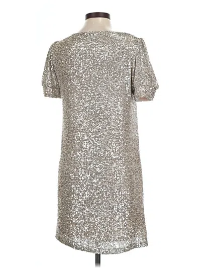 Pre-owned Cable & Gauge Cocktail Dress In Silver