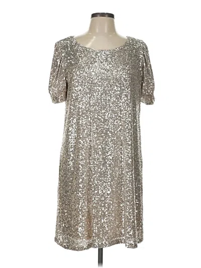 Pre-owned Cable & Gauge Cocktail Dress In Silver