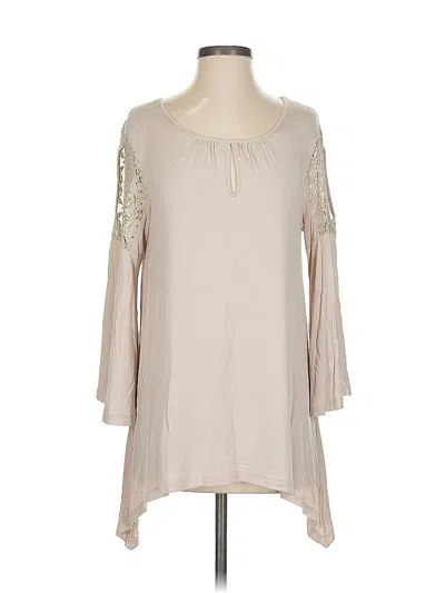 Pre-owned Cable & Gauge Long Sleeve T-shirt In Brown