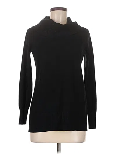 Pre-owned Cable & Gauge Long Sleeve Top Black Turtleneck Tops