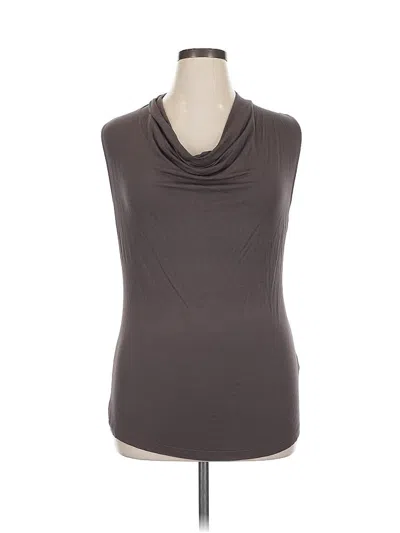 Pre-owned Cable & Gauge Long Sleeve Top Brown Tops