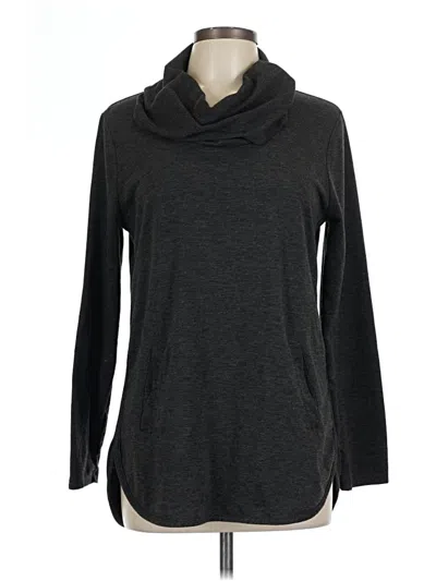 Pre-owned Cable & Gauge Long Sleeve Top Gray Cowl Neck Tops