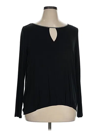 Pre-owned Cable & Gauge Long Sleeve T-shirt In Black