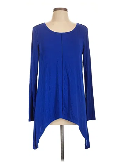 Pre-owned Cable & Gauge Long Sleeve T-shirt In Blue