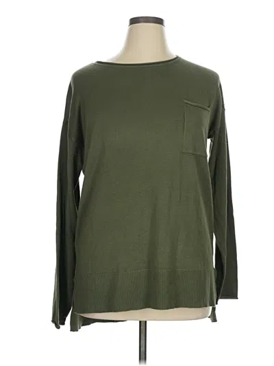 Pre-owned Cable & Gauge Long Sleeve T-shirt In Green