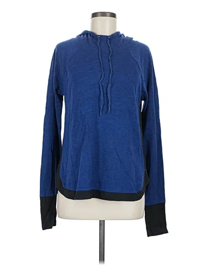 Pre-owned Cable & Gauge Pullover Hoodie In Blue