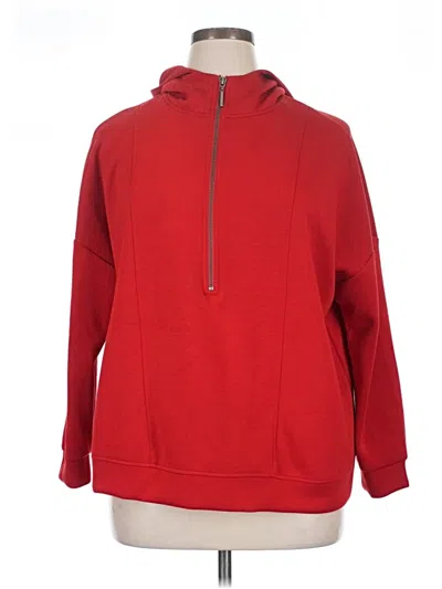 Pre-owned Cable & Gauge Pullover Hoodie In Red