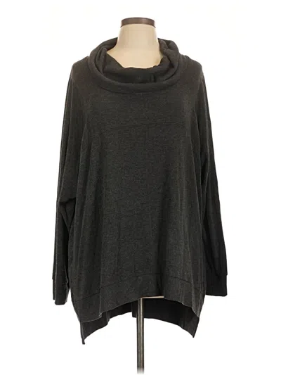 Pre-owned Cable & Gauge Pullover Sweater In Black