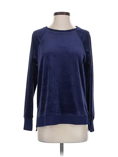 Pre-owned Cable & Gauge Pullover Sweater In Blue