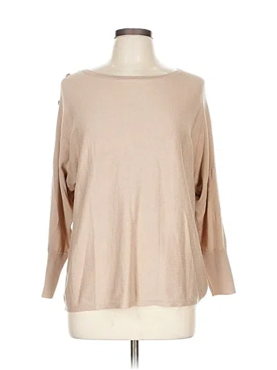 Pre-owned Cable & Gauge Pullover Sweater In Brown